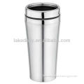 LAKE promotion stainless steel auto cup with leakproof lid